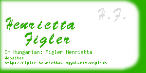 henrietta figler business card